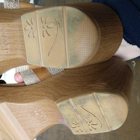 Dansko Sophie Brown Slide W/Double Strap Sandal Size 39 - Picture 7 of 9